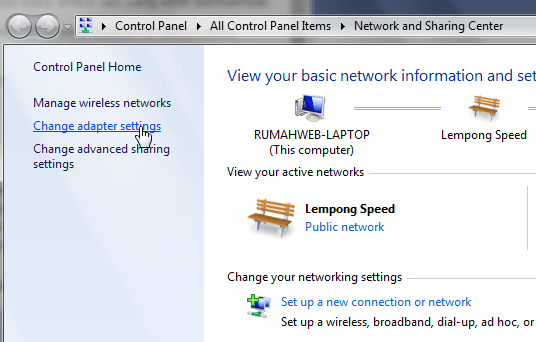 capture195709 Klik Change adapter settings