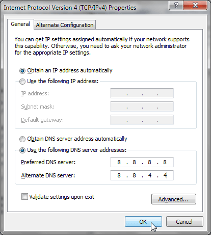 capture195848 Masukkan DNS-nya Google