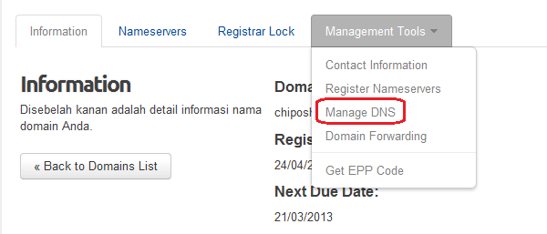 Management DNS