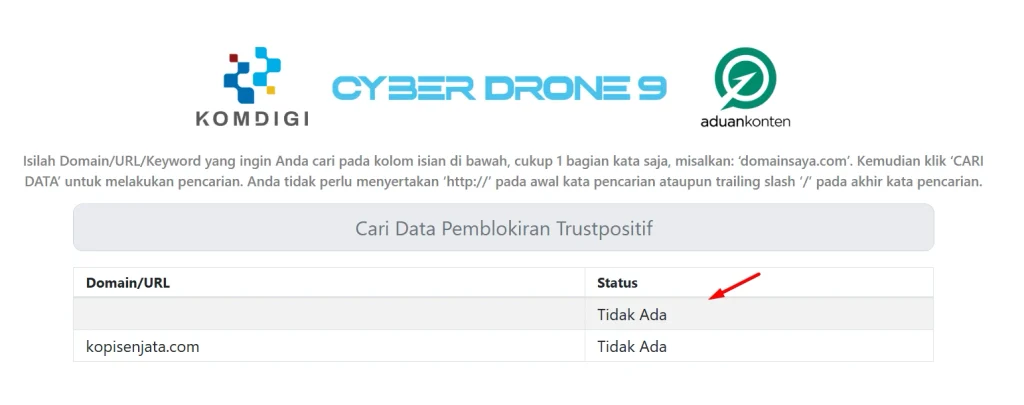 Cek Trust Positif di Komdigi - Tips memilih nama domain