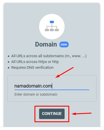 Add domain Google Search Console | Rumahweb Journal