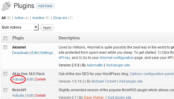 Aktifkan plugin | Rumahweb Journal