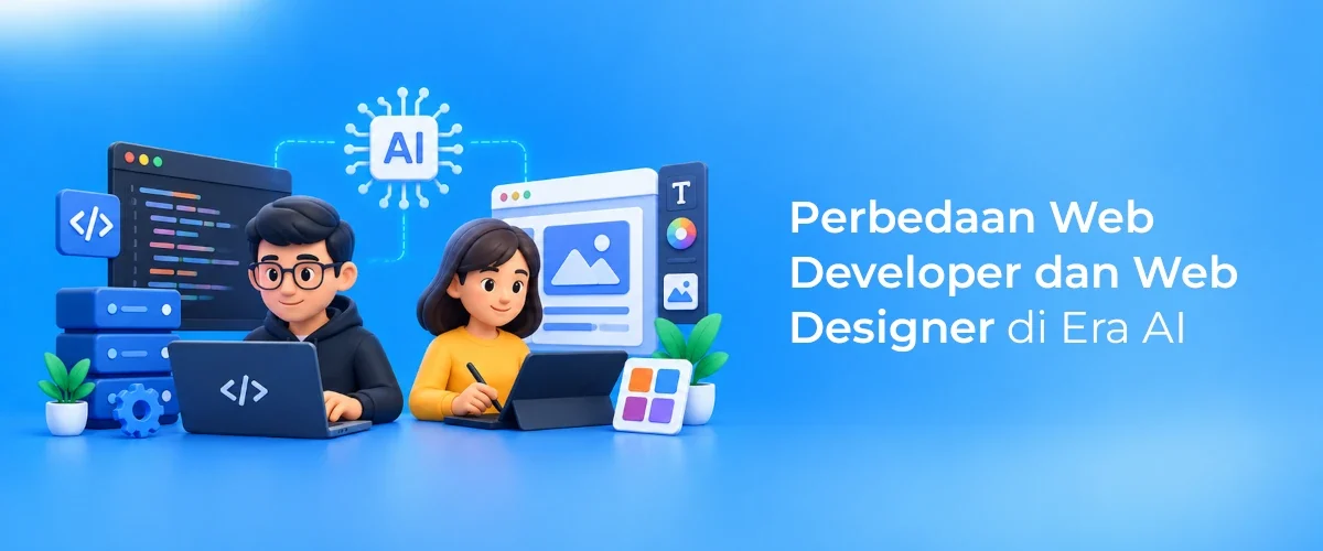 Banner - Perbedaan Web Developer dan Web Designer