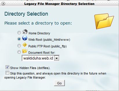 Tutorial: Upload File dengan Legacy File Manager di cPanel 11 