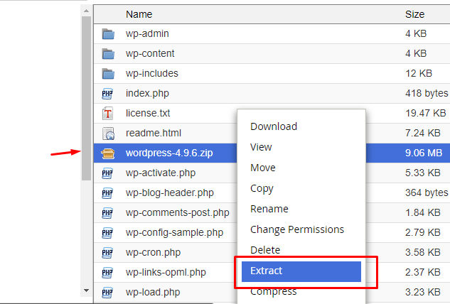 Extract WordPress File | Rumahweb Journal