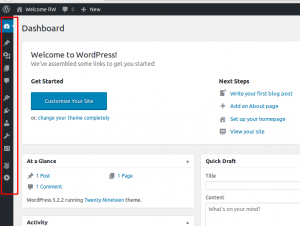 tampilan dashboard admin wordpress | Rumahweb Journal
