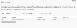 setting custom domain di WordPress.com