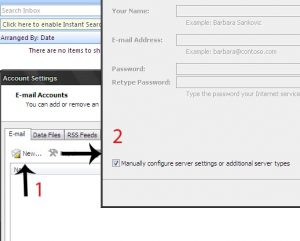 Cara Setting e-mail di Outlook 2007