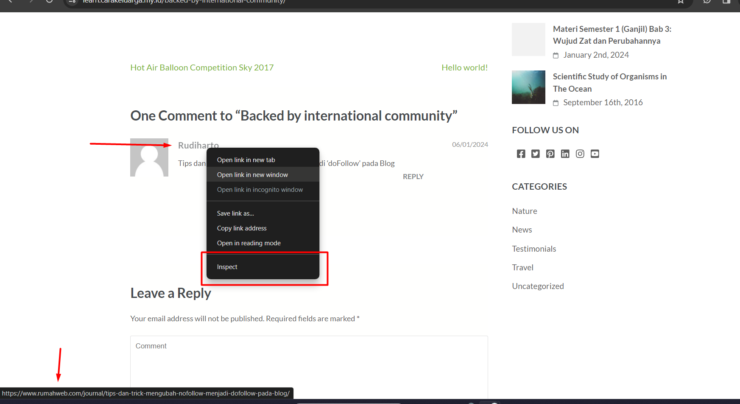 Cara mengetahui link nofollow atau dofollow pada website | Rumahweb Journal