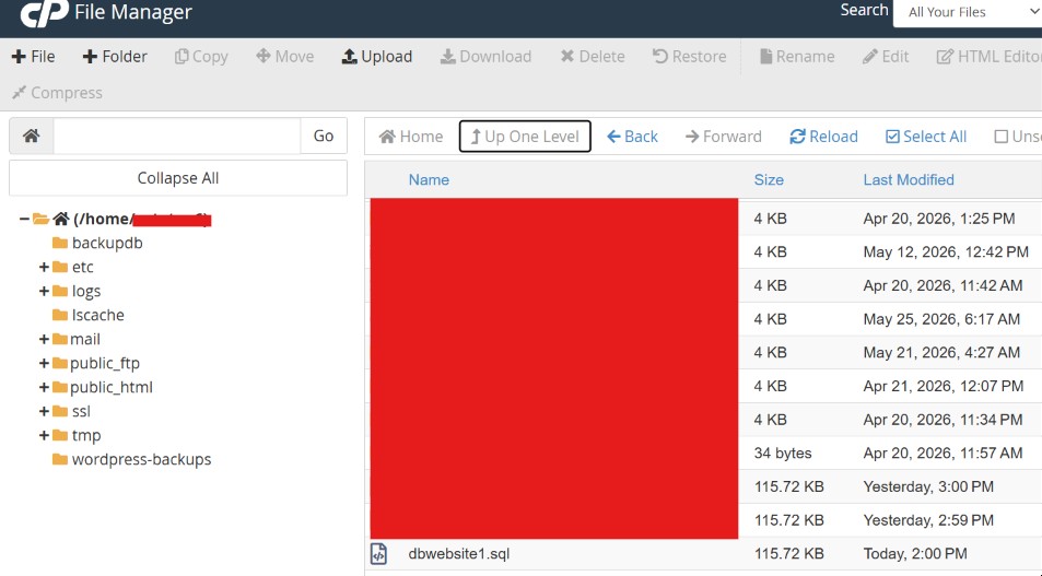 Hasil export database