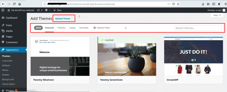 cara install theme wordpress manual | Rumahweb Journal