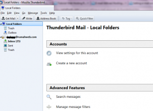 Setting e-mail account in Thunderbird 12.0.x