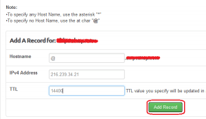 Add A record | Rumahweb Journal