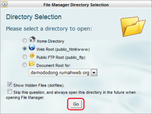 Popup File Manager | Rumahweb Journal