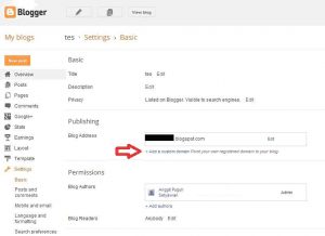 cara mengganti domain blogspot