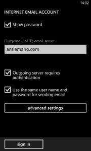 Menyetel email di Windows Phone