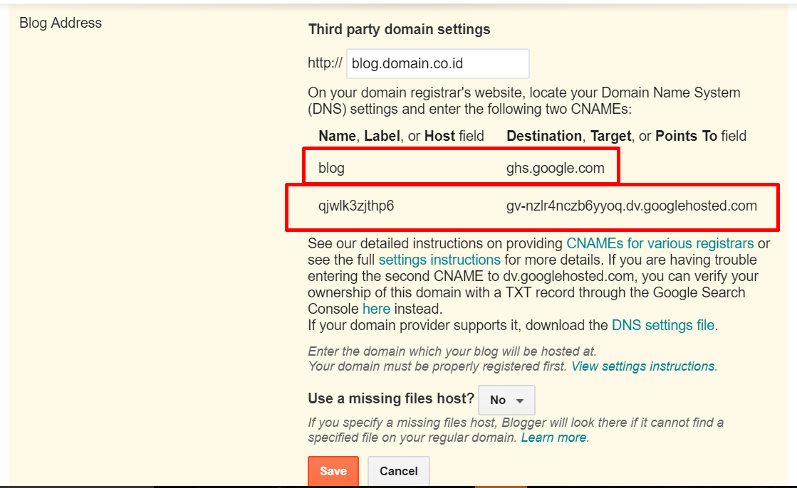Custom Domain Blogger Untuk Subdomain  Rumahweb's News 