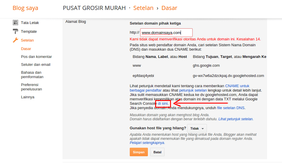 klik disini untuk mendapatkan record TXT | Rumahweb Journal