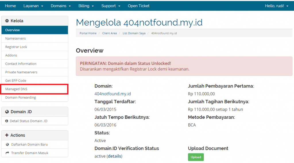 manage dns record mx | Rumahweb Journal