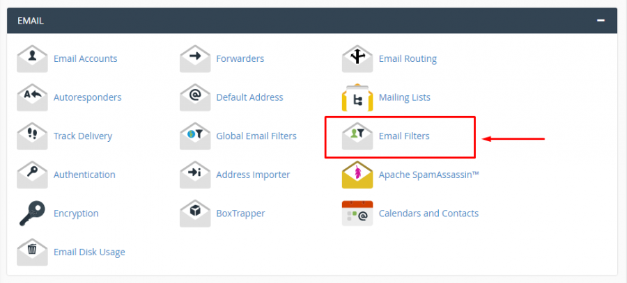 Membuat filter email melalui cPanel - Email Filters 