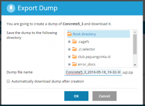 export database di vps odin 12 | Rumahweb Journal