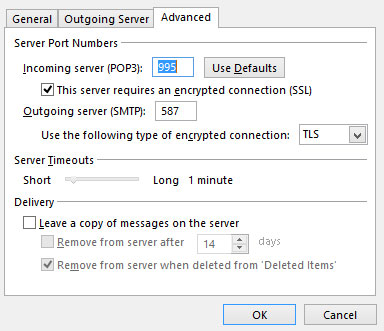 Cara Setting Email di Outlook 2007 image menu advance