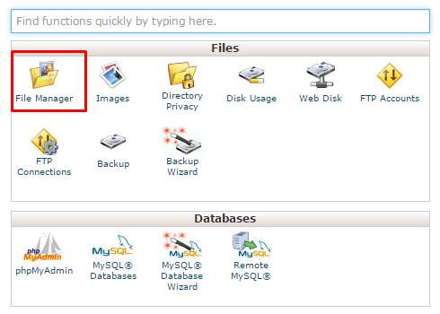 file manager cpanel