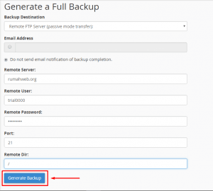 How To Backup cPanel via FTP | Rumahweb Journal
