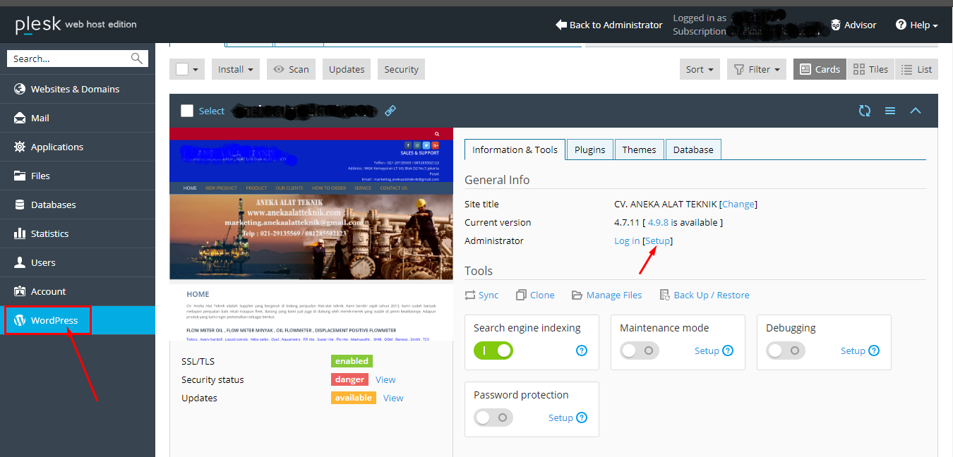 Cara Mengetahui Informasi Login wp-admin di WordPress 