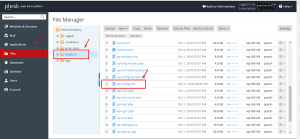 Panduan reset password wordpress di plesk step 1