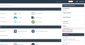 Cara mengetahui Service Information di cPanel Rumahweb
