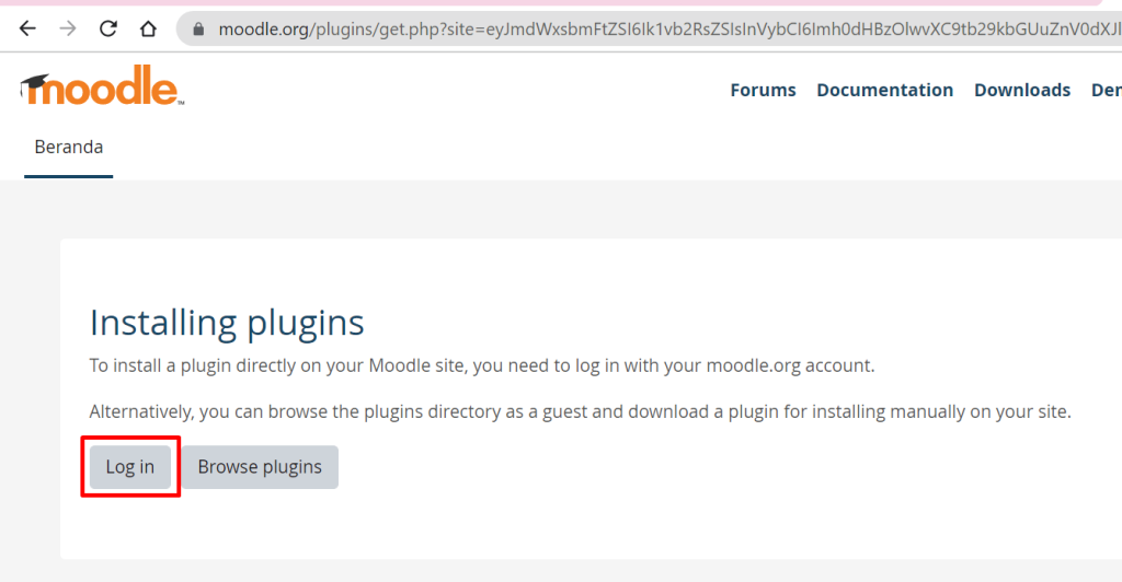 installing plugins dg login