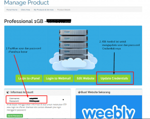update credentials | Rumahweb Journal