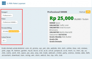 Panduan pemesanan domain dan hosting Rumahweb step 4 | Rumahweb Journal