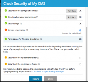 Fitur Check Security pada WordPress Toolkit Plesk panel image 3