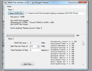 WordPress WXR File Splitter untuk migrasi file xml