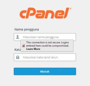 your connection is not secure pada mozilla step 1