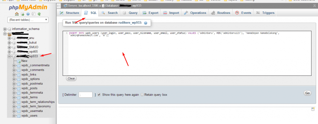 PhpMyAdmin cPanel | Rumahweb Journal