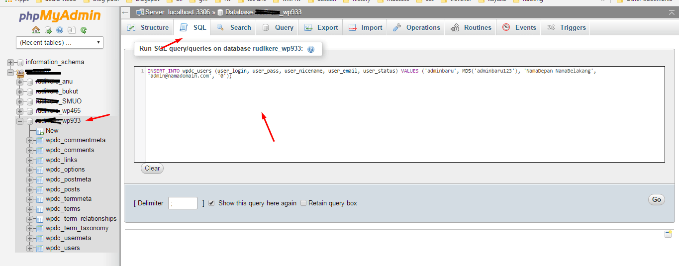 PhpMyAdmin cPanel | Rumahweb Journal
