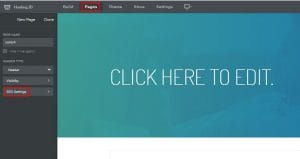cara setting seo weebly builder step 2