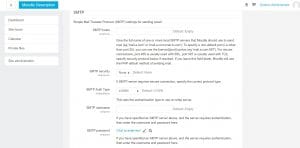 setting SMTP Moodle 3 step-3