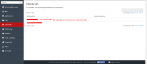 Panduan akses database super user plesk panel Rumahweb step pertama