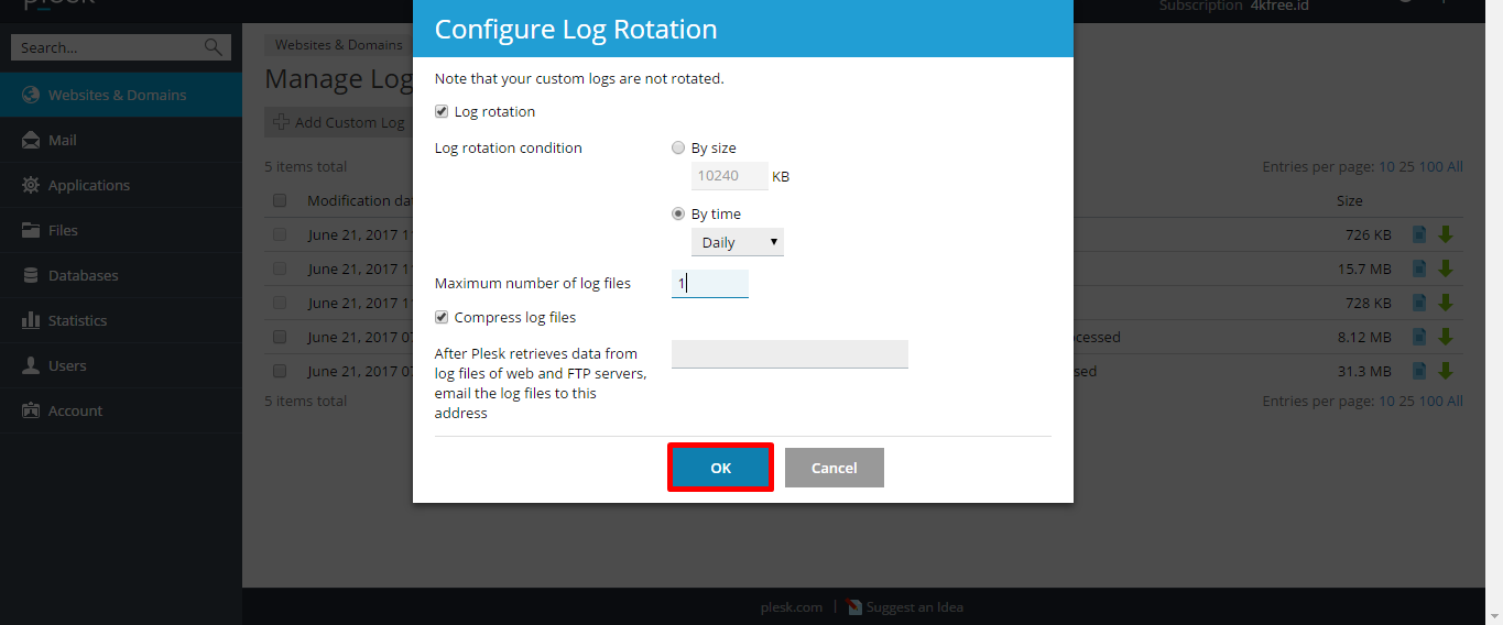 Configure logging
