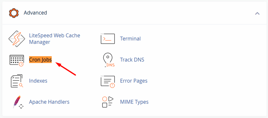 Menu Cron Job di cPanel