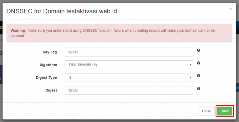 dnssec setting 1 | Rumahweb Journal