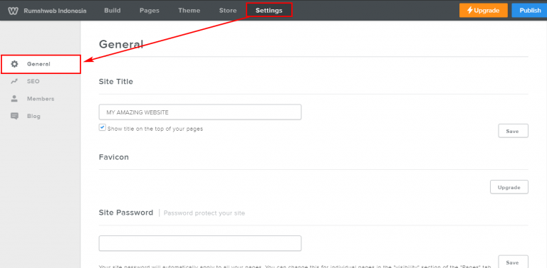 general setting | Rumahweb Journal