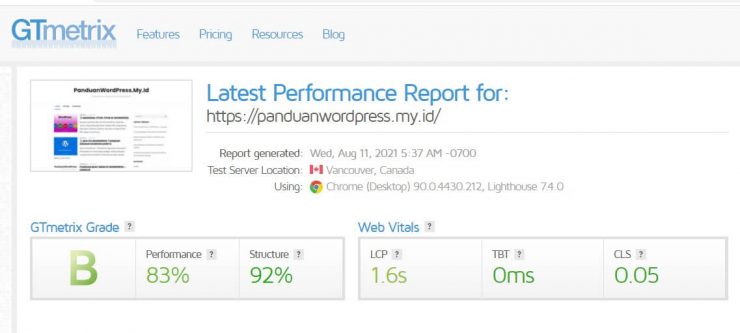 Cara Menggunakan GTmetrix Untuk Analisa Kecepatan Website