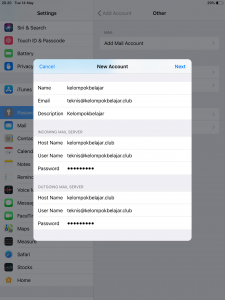 cara membuat email baru di hp iphone