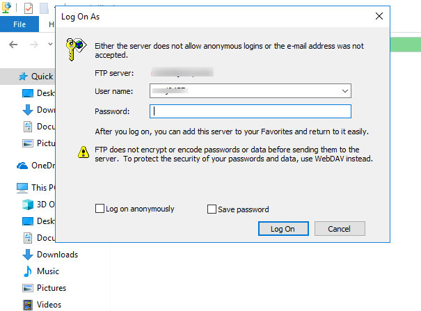 Cara Menggunakan FTP di Windows Explorer 