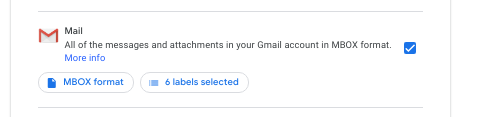 pilihan backup email google